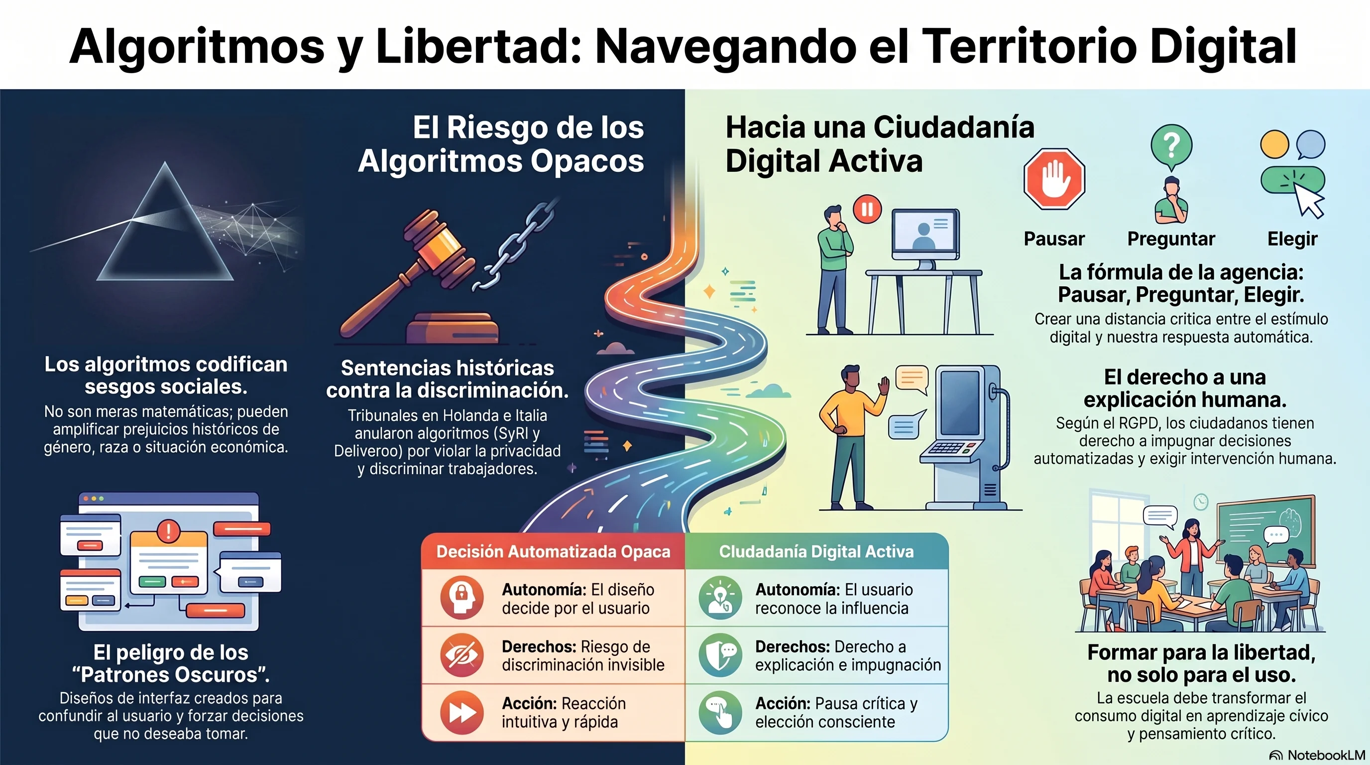 Infografía de Algoritmos y perfilado