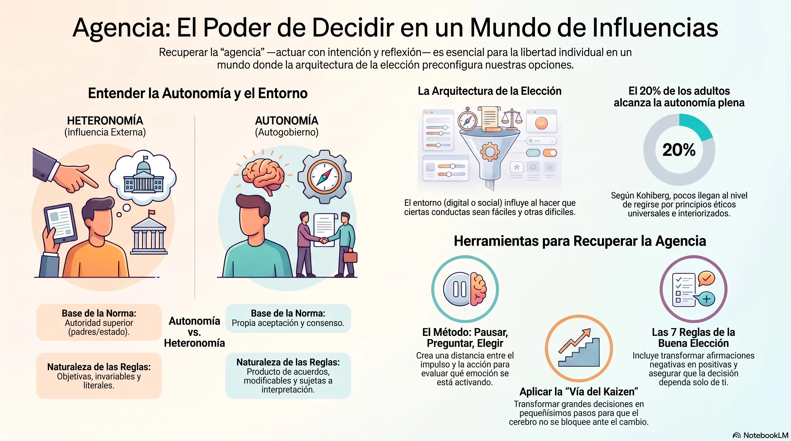 Infografía de Recuperar la agencia